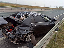 В Калининском районе перевернулась иномарка. В больнице оказались трое детей