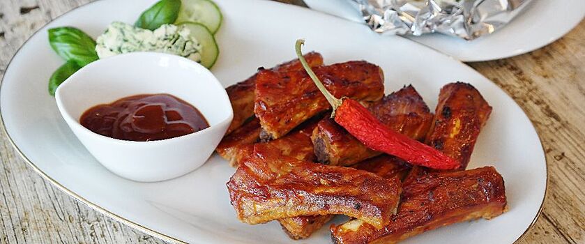 ПП Рецепт Мясо на кости под соусом барбекю
