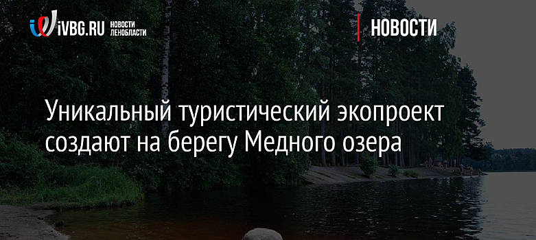 Уникальный туристический экопроект создают на берегу Медного озера