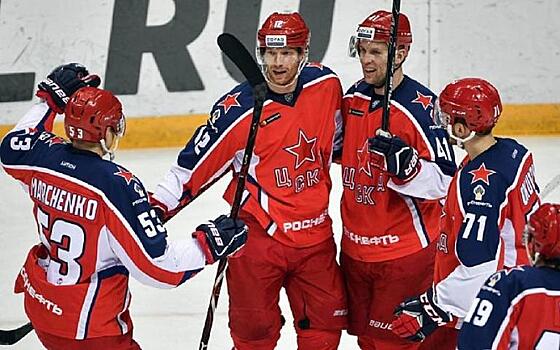 Столичный хоккейный клуб ЦСКА выиграл в 37 раз в сезоне