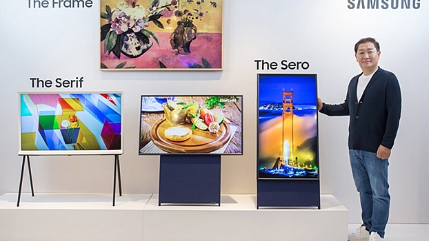 Samsung представил вертикальный телевизор