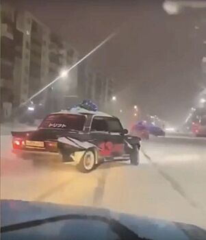 Видео: сотрудники ГИБДД наказали ижевских «дрифтеров»