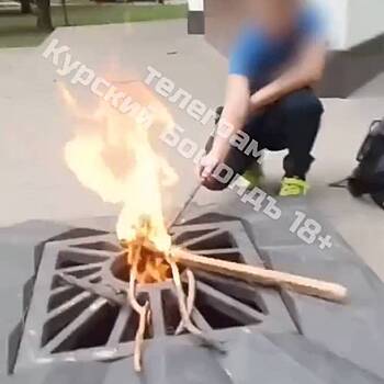 Смеющиеся дети делали «шашлык» на Вечном огне и попали на видео