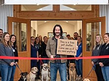 Киану Ривз открыл самый большой в мире приют для кошек и собак