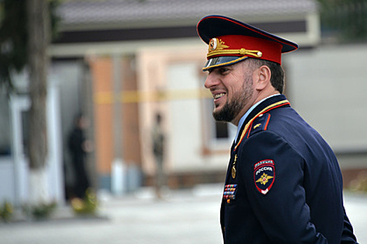 Начальник полиции Чечни объяснился за подзатыльник портрету Кадырова