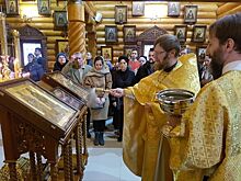 В храме Всех Преподобных Отцев Киево-Печерских освящена икона священомученика Иустина и мученицы Наталии