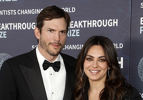 Эштон Кутчер и Мила Кунис засветились с сыном Дмитрием на прогулке