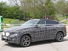 Новый BMW X6 M60i 2023 замечен на новых шпионских фото во Франции и Германии