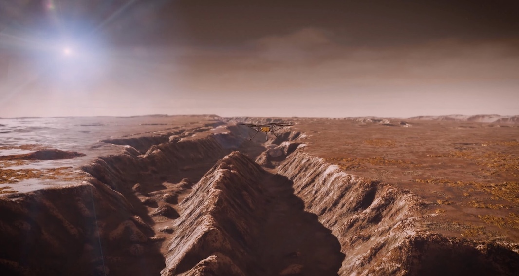 Под поверхностью Марса обнаружена древняя речная система