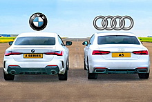 Видео: новая BMW 4-Series сразилась в дрэге с Audi A5
