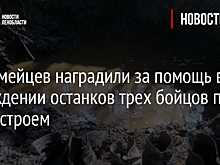 Юнармейцев наградили за помощь в нахождении останков трех бойцов под Свирьстроем