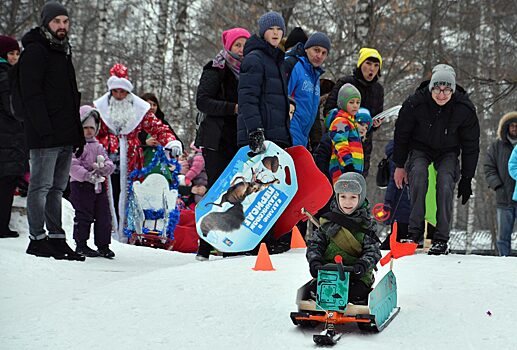 В Сокольниках состоялся фестиваль креативных детских саней «Battle Саночки»