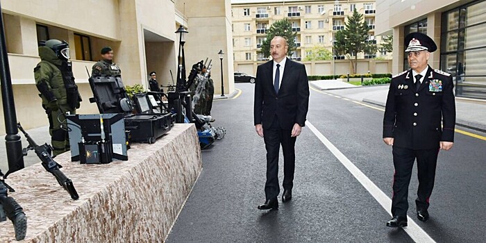 Ильхам Алиев осмотрел новые здания Службы госбезопасности