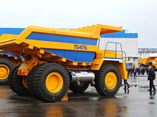 В Питере дебютировал необычный карьерный самосвал из Белоруссии