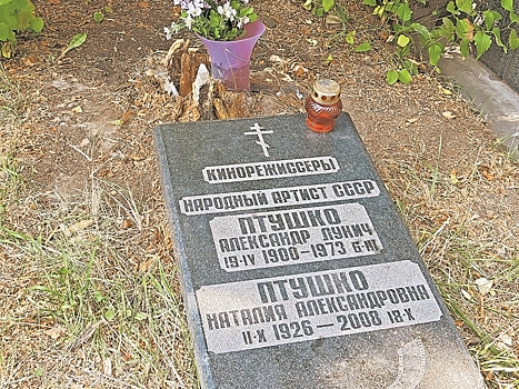 На месте памятника на могиле "русского Диснея" остались обломки и труха