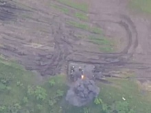 Появились первые кадры уничтожения танка Leopard дроном "Ланцет"