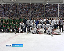 В канун всероссийского дня хоккея, на лёд вышли представители силовых ведомств
