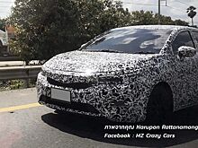 Прототип хетчбэка Honda City опять попал в объектив