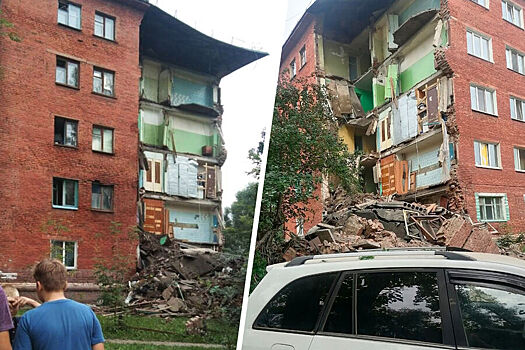 "Жители жаловались давно": Почему рухнула часть дома в Омске