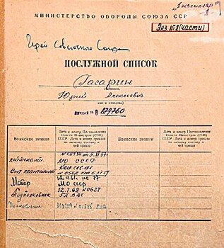 В Дом-музей Гагариных в Оренбурге передадут копию личного дела первого космонавта