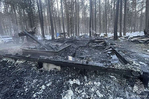 МЧС: в Хакасии нашли тела трех мужчин после пожара на базе отдыха