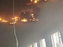 В Верховье горело бывшее здание школы