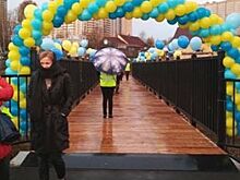 В Мурино открыт пешеходный мост через Охту