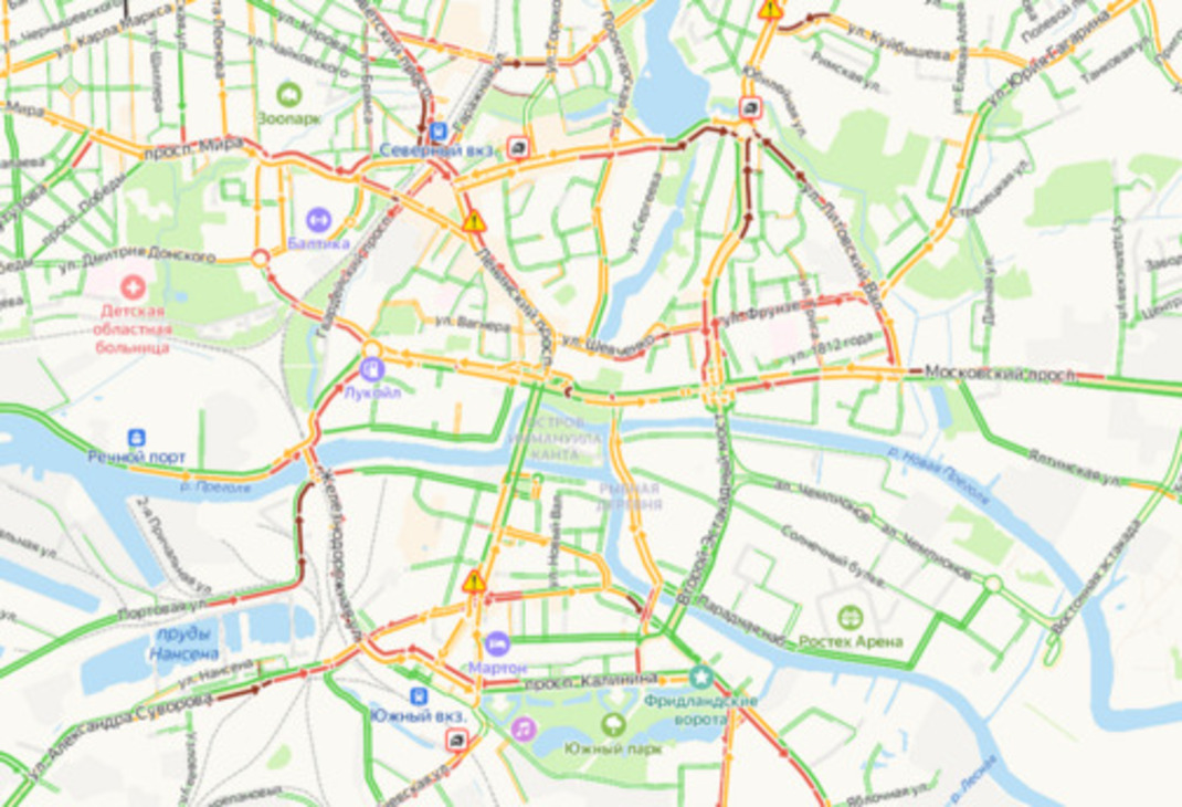 Карта пробок калининград. Калининград пл победы 4а на карте. Девау калининград на карте. Центр калининграда на карте. 9 апреля на карте калининграда.