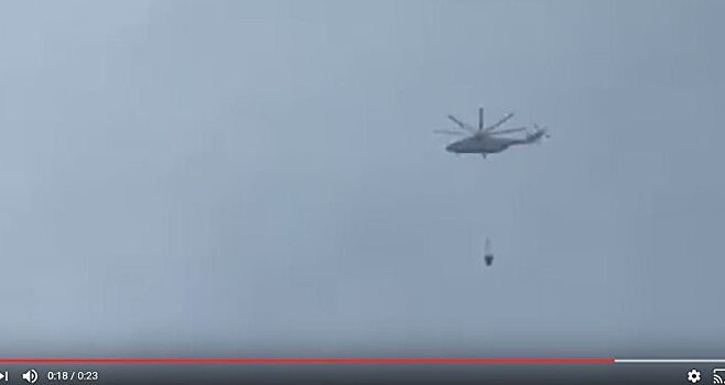 Белорусский Ми-26 вернулся домой после тушения пожаров в Грузии