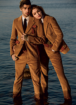 Это любовь: стильные Джиджи Хадид и Зейн Малик в фотосессии для Vogue