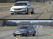 Skoda Superb iV и Volkswagen Passat GTE провалили «лосиный тест»