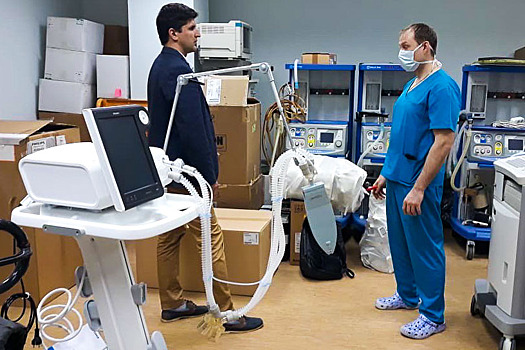 В Краевой клинической больнице №1 появился новый аппарат искусственной вентиляции лёгких