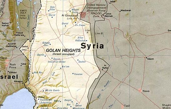 Израиль закрыл пространство над Голанскими высотами