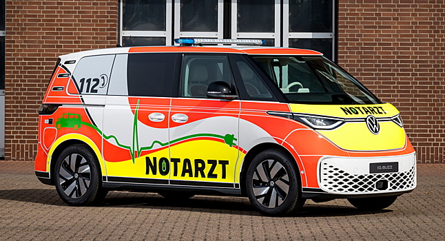Volkswagen показал автомобиль скорой помощи на базе ID. Buzz