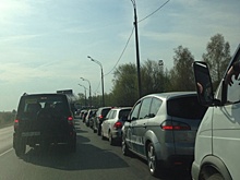 В борском направлении из-за ДТП образовалась гигантская пробка