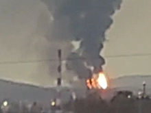 Крупный пожар произошел на НПЗ в Комсомольске-на-Амуре