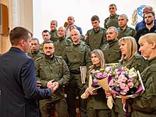 Игорь Куцак наградил членов курской народной дружины «Реzерv»