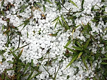 Два российских региона пострадали от града. В одном ещё и снег выпал