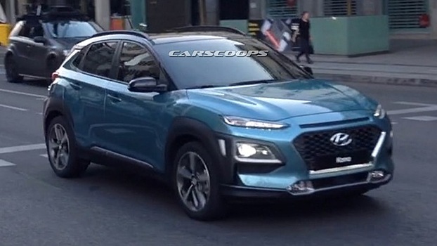 Эксклюзив: кроссовер Hyundai Kona «рассекает» по улицам Мадрида