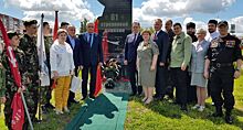 Валерий Лидин открыл памятник воинам 61 стрелковой дивизии в Каменке