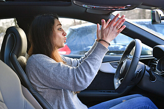 Голая женщина выскочила на холодную улицу на глазах у множества прохожих