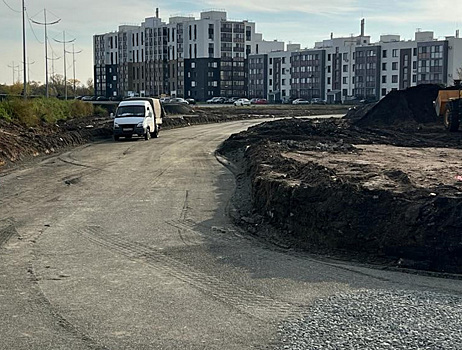 Курганцам показали строительство дороги на бульваре Солнечный
