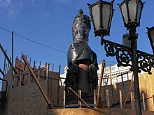 РИА Новости: постамент памятника Екатерине II в Одессе раскрасили в цвета флага РФ