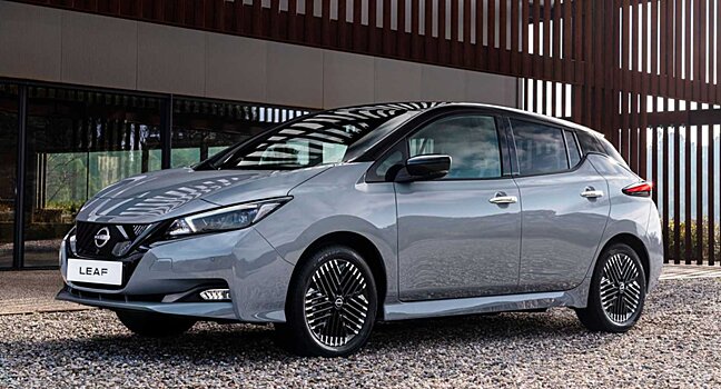 Электрокар Nissan Leaf 2022 года получил обновлённый дизайн для рынка Европы