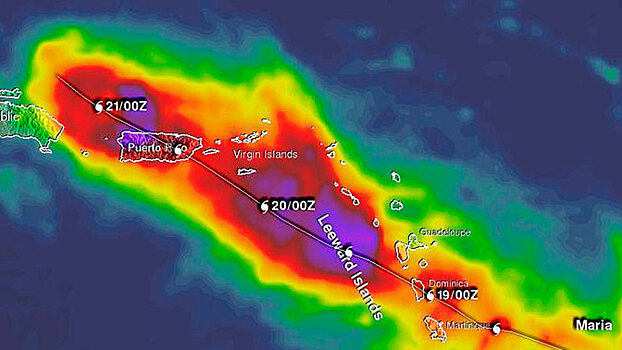 «Мария» затопила Хуана: Спутники NASA сняли на видео наводнение в Пуэрто-Рико после урагана