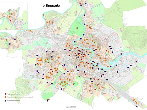 Карта общегородского субботника сформирована в Вологде