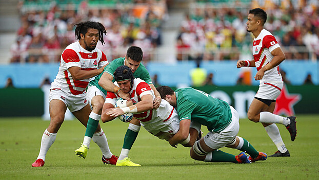 Сборная Японии победила команду Ирландии на КМ по регби