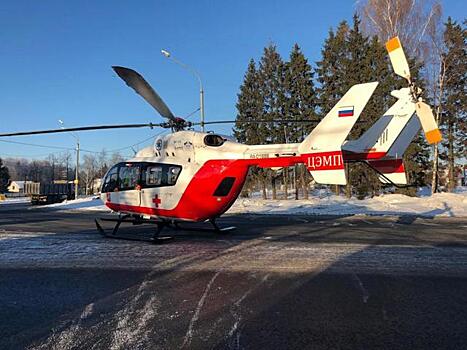 Человека, пострадавшего в аварии на Калужском шоссе, эвакуировали вертолетом МАЦ