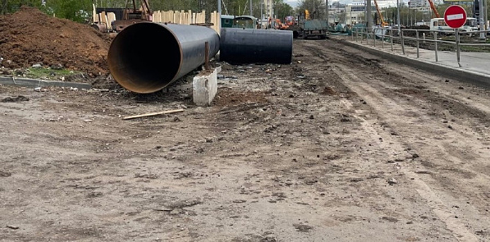 В Самаре в октябре начали строить дополнительную полосу на ул. Советской Армии