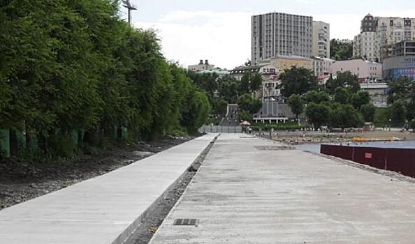 Во Владивостоке началось благоустройство Спортивной набережной